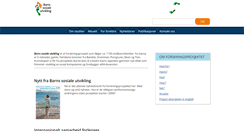 Desktop Screenshot of barnssosialeutvikling.no