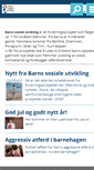 Mobile Screenshot of barnssosialeutvikling.no