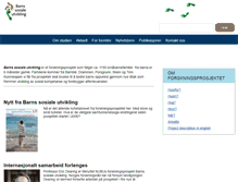 Tablet Screenshot of barnssosialeutvikling.no